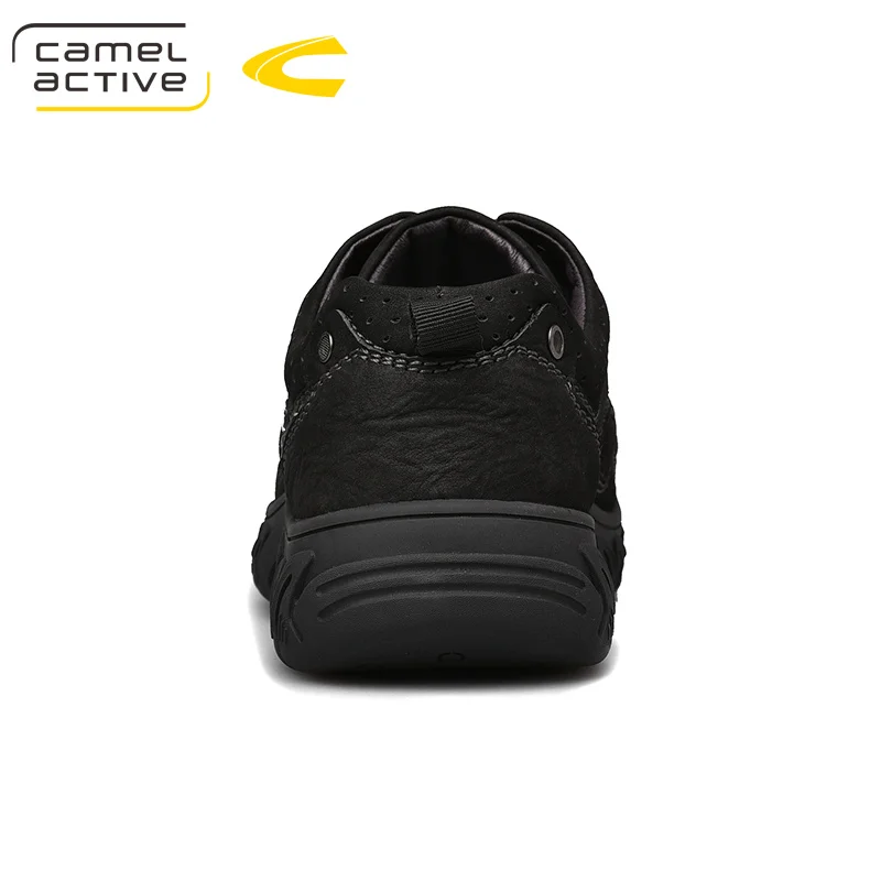 Camel/Новая мужская обувь из натуральной кожи для активного отдыха повседневная мужская обувь на шнуровке мужская обувь на толстой подошве с нескользящей подошвой