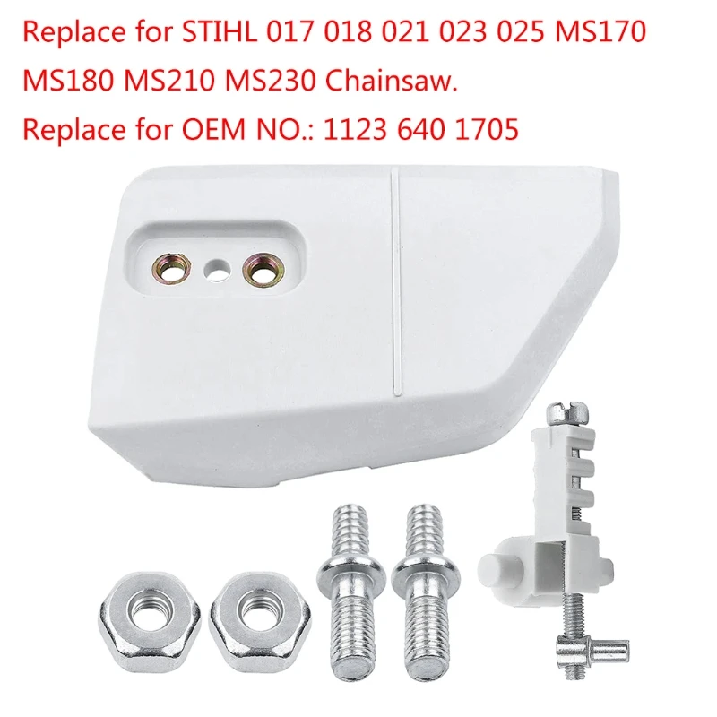 Chain Sprocket Cover with Adjuster Tensioner Stud Nut For stIHL 017 018 021 023 025 MS170 MS180 MS210 MS230 MS250 Chainsaw