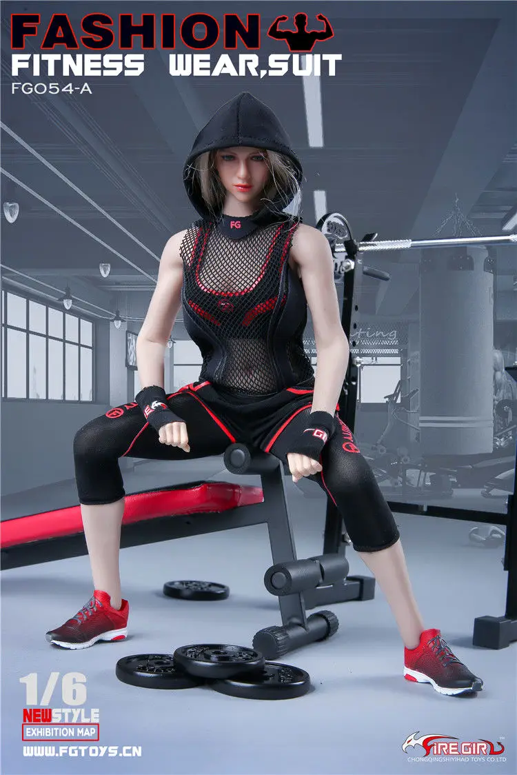 Fire Girl Toys 1/6 FG054 модная одежда для девочек для фитнеса костюм одежда Обувь для 12 дюймов Phicen Tbleague фигурка сделай сам