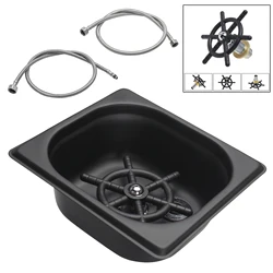 Cup Washer Stainless Steel Automatic Cup Washer For Bars Glass cup High Pressure Water Washing Cup Tool Sink Device Accessories