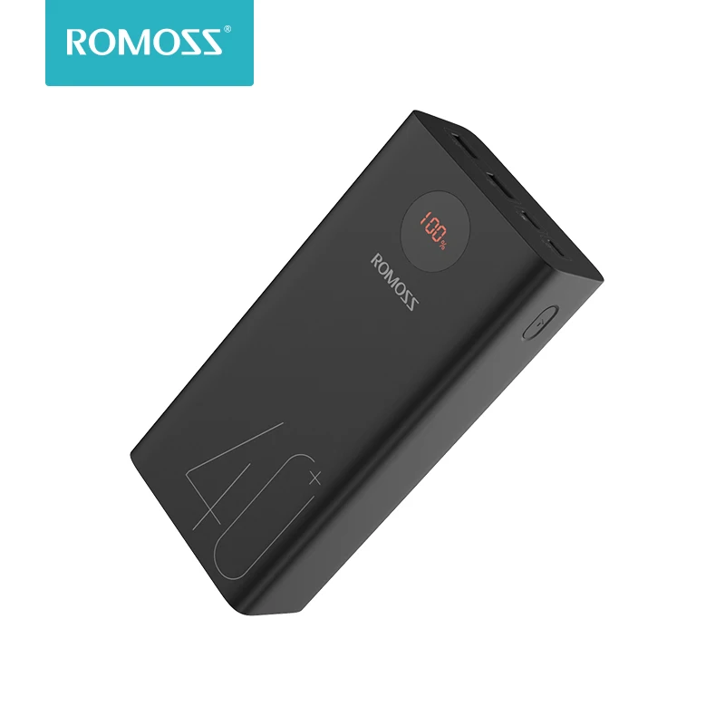 ROMOSS Zeus внешний аккумулятор 40000 мАч 18 Вт PD QC 3 0 Быстрая зарядка Внешний Type C для iPhone