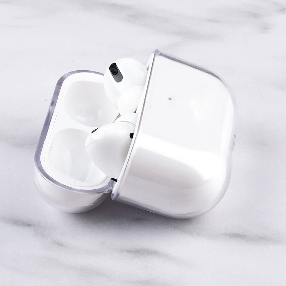 Чехол для AirPods Pro 2 1 прозрачный Кристальный чехол наушников Funda TWS беспроводной