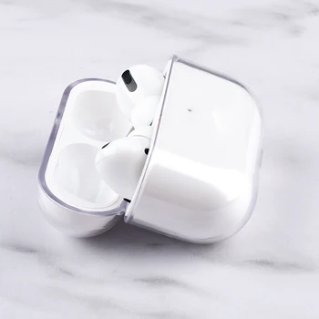 

Case For AirPods Pro 2 1 TWS Wireless Bluetooth Earphone Case Pouch Transparent Crystal Headphone Case Funda For AirPods 2 1 Pro