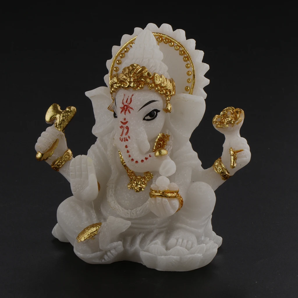 Resin Buddha Head Furnishing Pieces Buddhist Statue Figurine, Buddha Head/Elephant Model Abstract Carving Statue for Home Shop
