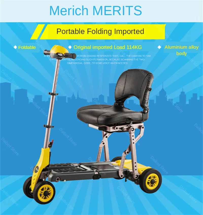 DB Foldable Electric Scooter Four Wheeled Electric Scooters 11.5AH 24V 340W ElderlyDisabled E Scooter Electric (19)