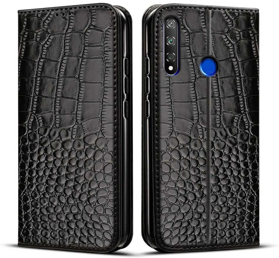Premium Flip Leather Phone Case for Honor 10i - 6.21 Inch Cover