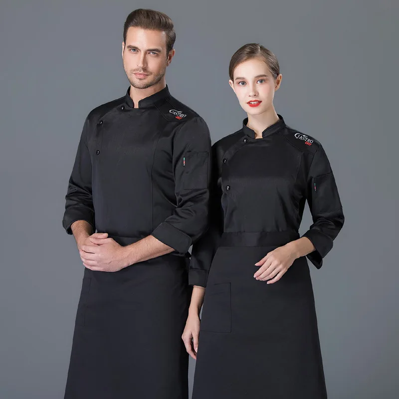 Мужская одежда для шеф-повара рабочая кухни западной еды гостиницы осенне-зимняя