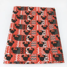 50*145 см полиэфирная хлопковая ткань с мультяшным принтом для шитья, Лоскутная Ткань для рукоделия, материал ручной работы, 1Yc416