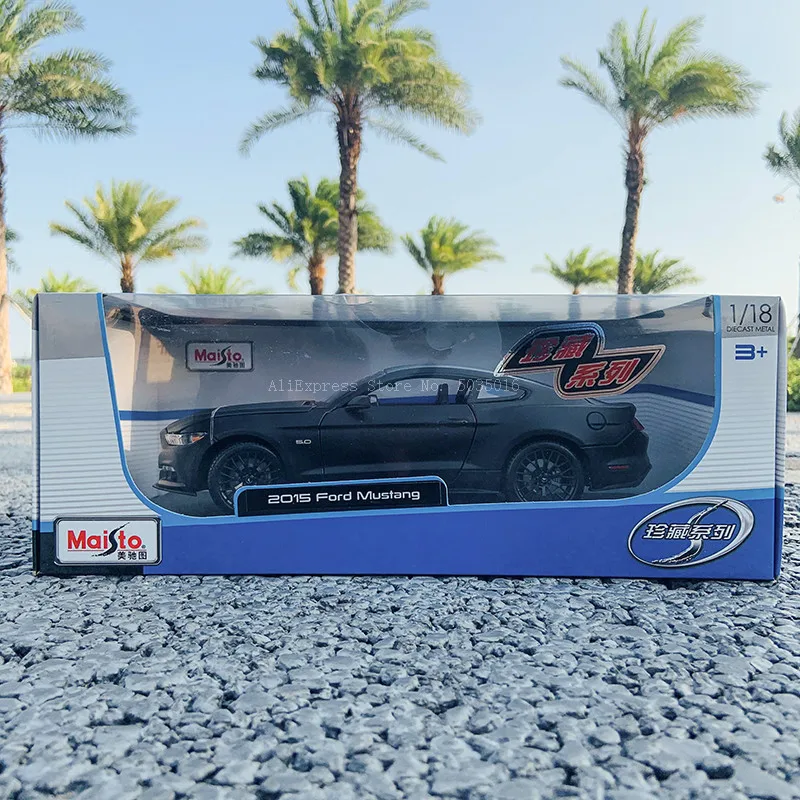 new Maisto 1:18 2015 Ford Mustang GT sports car Alloy Retro Car