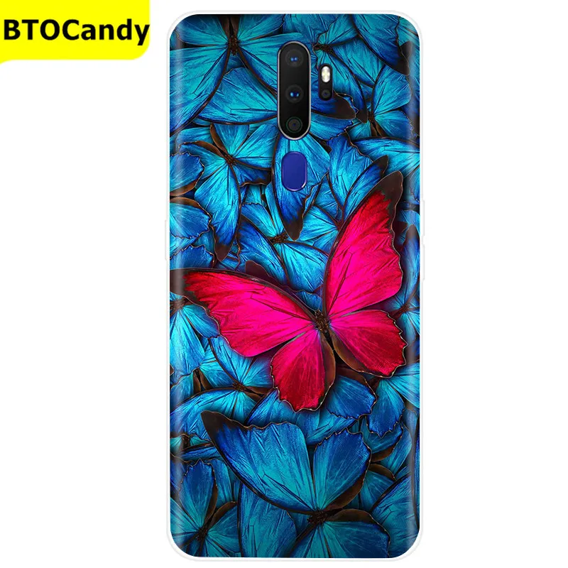 For OPPO A5 2020 Case Soft TPU Silicone Case For OPPO A9 2020 Case Color Pattern Back Cover Coque Fundas OPPO A5 A9 2020 Cases waterproof phone pouch for swimming Cases & Covers