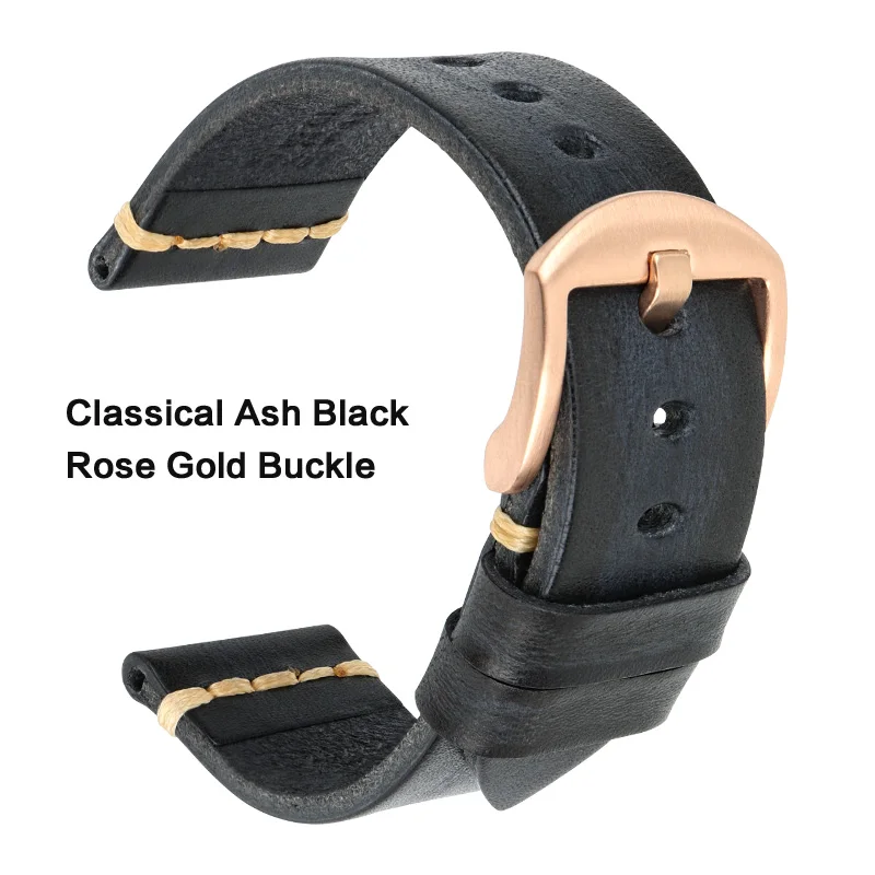 Handmade Vintage Calfskin Leather Watch Strap