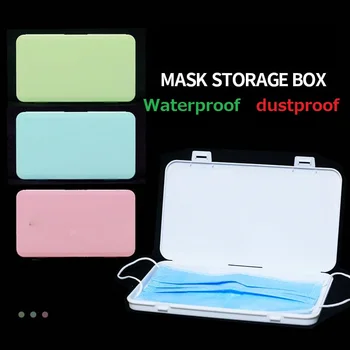 

2020 Mask Case Storage Box Portable Disposable Face Masks Container Safe Disposable Mask Storage Box Organizer