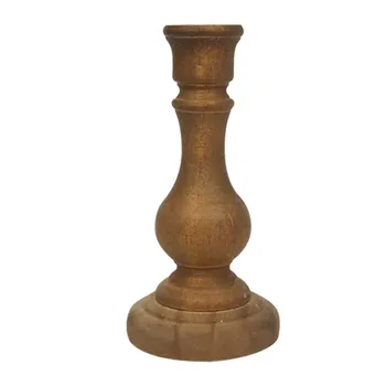 

Tall Centerpieces Candlestick Dinner Romantic Candle Holder Wooden Tea Light Vintage Pillar Home Decor Wedding Party Living Room