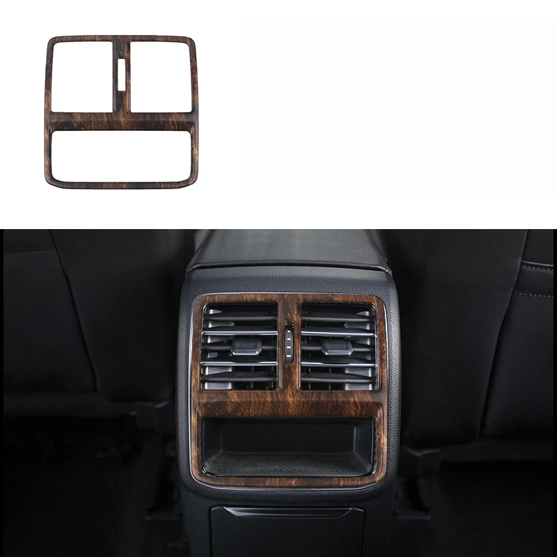 Lsrtw2017 АБС карбоновое волокно под дерево, Автомобильный Центральный контроль, аксессуары для автомобиля, Стайлинг для Volkswagen Passat B8, вариант - Название цвета: armrest vent trims