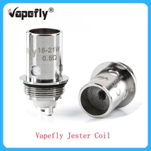 5 шт./упак. электронная сигарета Vapefly Шут катушки 1.2ohm Штатная катушка/0.5ohm металлическая сетка для Vapefly Шут испаритель комплект