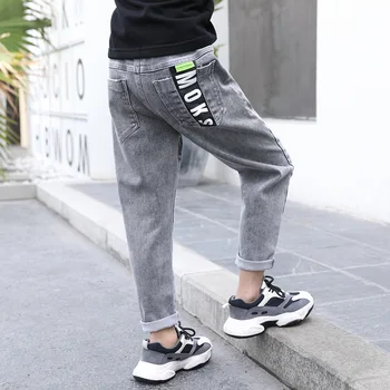 

2020 NEW Boy Long Jeans 3-14yrs Children Spring Autumn Fall Denim Pants Teenager Boys Clothes 14 Years Big Kids Simple Trousers