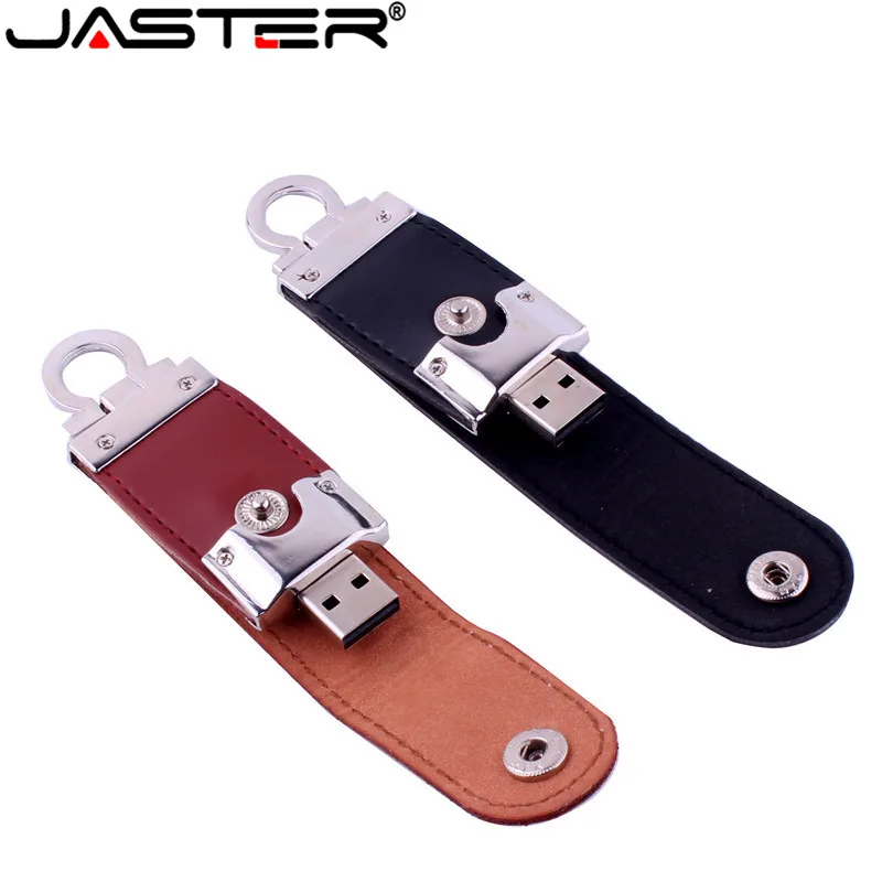 Коричневый кожаный брелок флеш диск USB 2 0 4 ГБ 8 16 32 64 128 г металлический накопителей