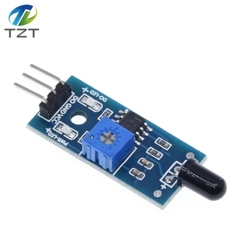 LM393 4 Pin ИК датчик обнаружения пламени модуль пожарный Детектор инфракрасный модуль приемника для arduino Diy Kit