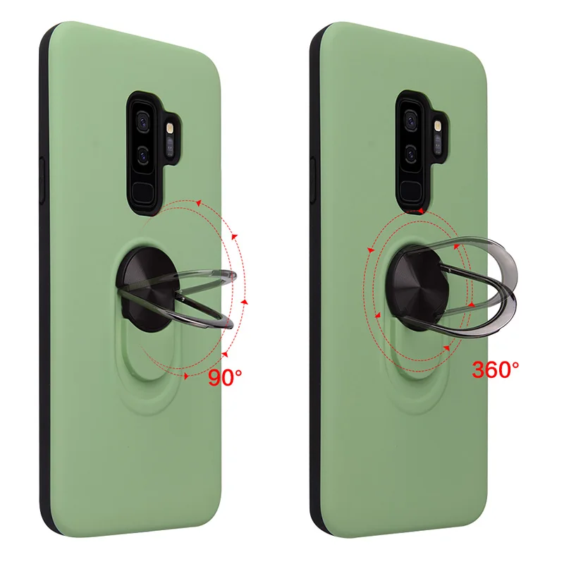 Чехол для samsung Galaxy S10e 5G S8 S9 Plus, роскошный противоударный чехол для телефона с кольцом на палец, задняя крышка, автомобильный Магнитный кронштейн, чехол