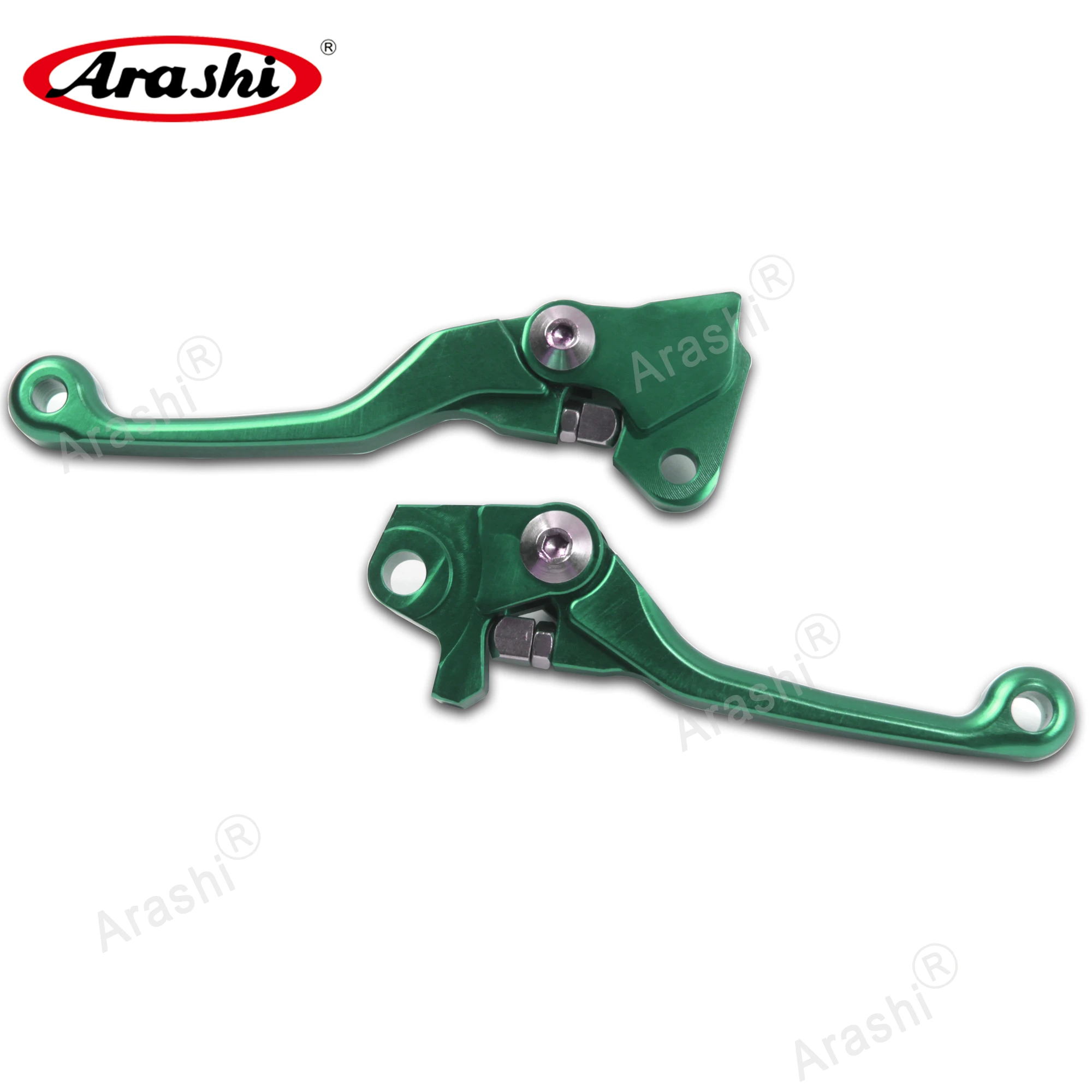 Араши 1 пара ЧПУ сцепные рычаги для YAMAHA YZF250 YZF 250 2007- грязи Рычаг стояночного тормоза велосипеда 2008 2009 2010 2011 2012 2013 - Цвет: Green