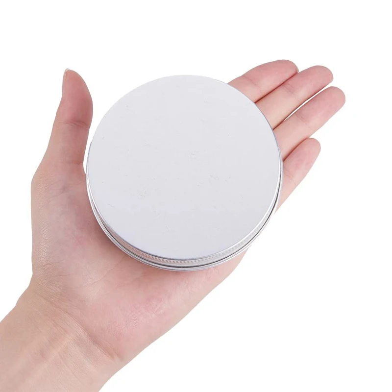 100g 알루미늄 주석 금속 캔 30 개, 립밤, 사탕, 보석, 차, DIY 공예용 나사 뚜껑이 있는 둥근 화장품 샘플 항아리