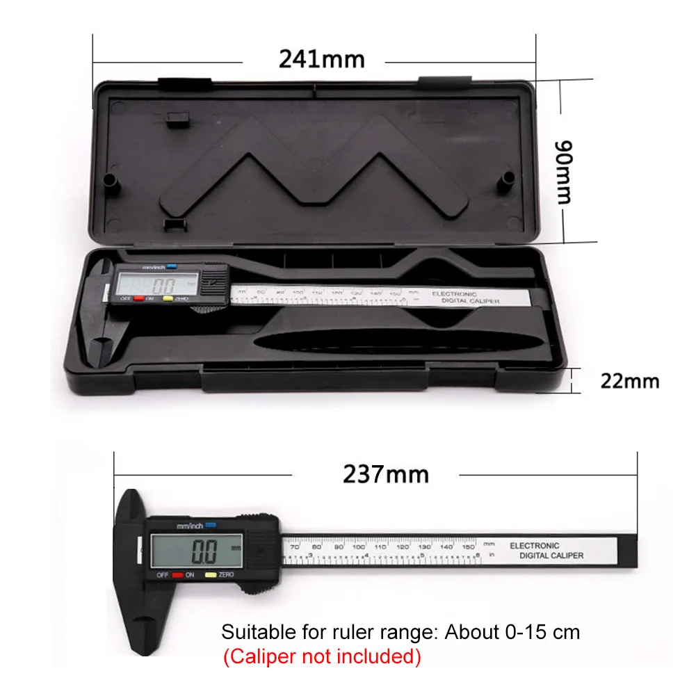 Портативный пылезащитный штангенциркуль, коробка для хранения с защитой от царапин 0-15 см, защитная коробка для штангенциркуля, аксессуары для измерительных инструментов