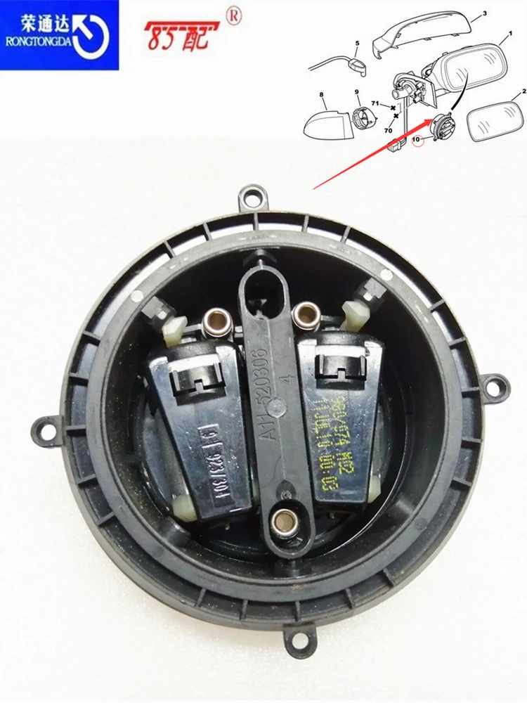 Motor de ajuste de espejo retrovisor 660238 para Peugeot 206/207/306/307/308/405/407/1007 para Citroen C2/C3/C4/C5/DS4/DISPATCH|Palanca de ventana y manivelas de bobinado de - AliExpress