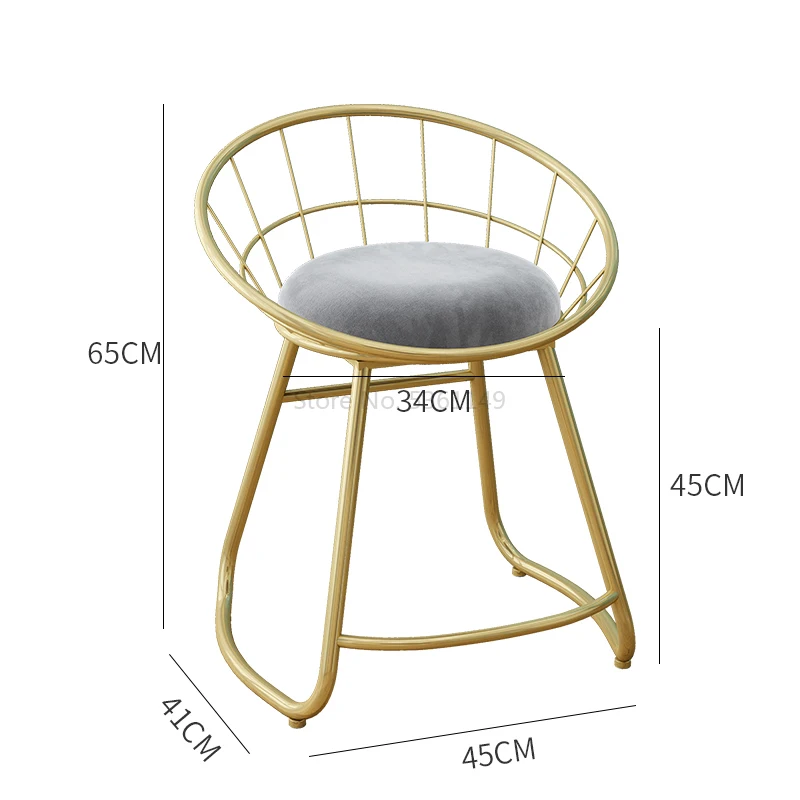 Скандинавский стул для макияжа комод стул для макияжа современный минималистичный сетчатый красный стул для спальни домашний креативный стул - Цвет: 3