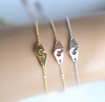 

real 925 silver Trendy Handcuffs Bracelets For Women FREEDON Couples Lock Bangles Fashion Jewelry Lover Gifts 16+3cm size