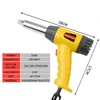 750W Electric Hot Air Gun Heat Gun Temperature Adjustable Welding Gun Auto Plastic Pipe melting Welding Repair Tool 600C 6