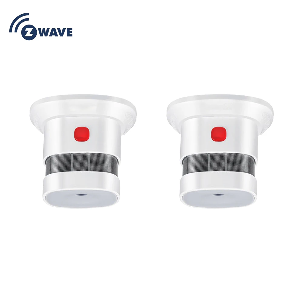 HAOZEE  Z-wave Plus Smoke Sensor Smart Home EU Version 868.42mhz Z Wave Smoke detector Power Battery Operated 2pcs/lot