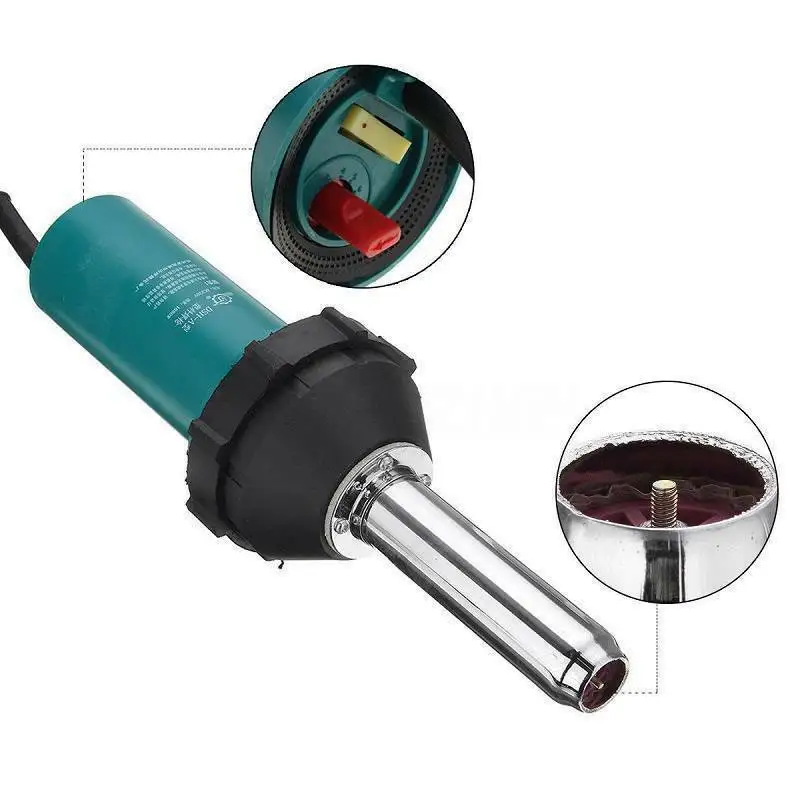 

Hot Air Welding Tool Kit Pistol Plastic Welder Heat Soldering Torch Set Pencil Tip Nozzle Practical Tools Parts