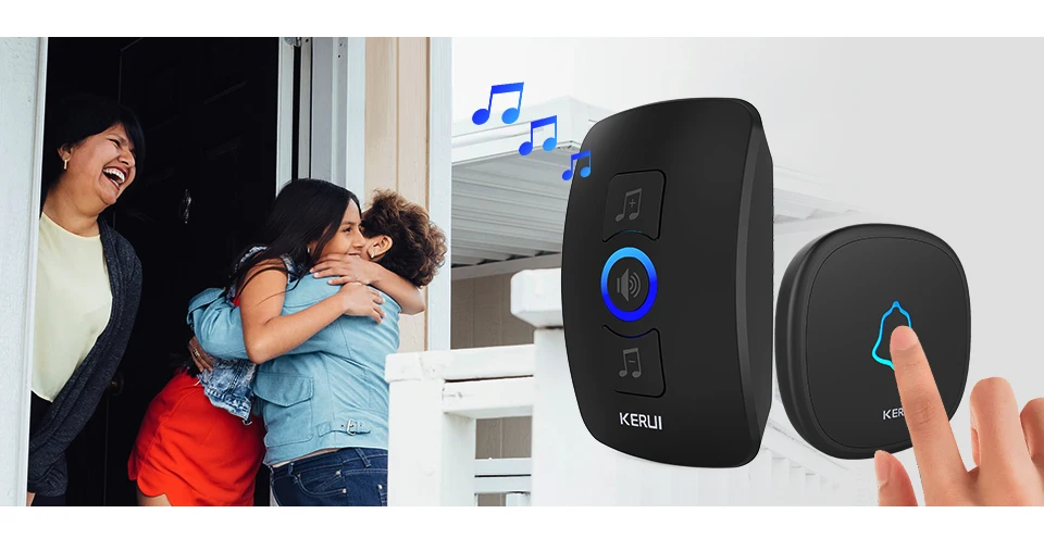 home security alarm led light wireless doorbell