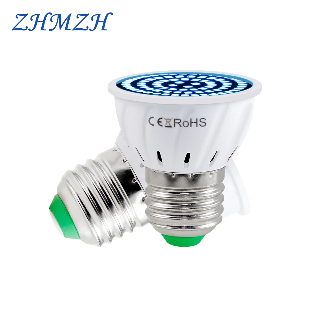 110 220V UVA Sterilizing Lamp Bulb E27 Ultraviolet Germicidal Light LED Bulb 48 60 80 LEDs Desinfection SMD2835 LED UV