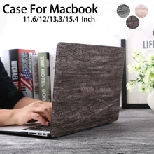 Чехол для ноутбука с текстурой древесины для MacBook, чехол для MacBook Air Pro retina 11 12 13 15 13,3 15,4 дюймов, чехол для ноутбука с сенсорной панелью