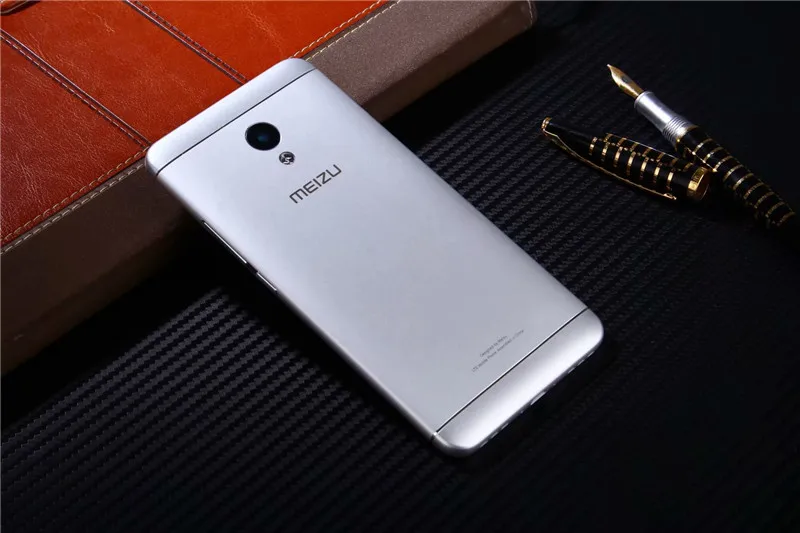 M5S задний корпус чехол для Meizu M5S мини металлическая задняя дверь ремонт батарея чехол+ кнопки камеры стекло - Цвет: Серебристый