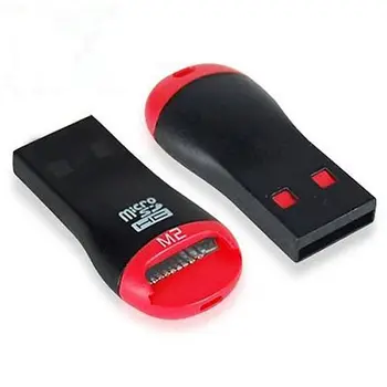 

Mini Memory Card Reader Adapters To USB 2.0 Adapter Replacement for Micro SD TF Card Lanyard