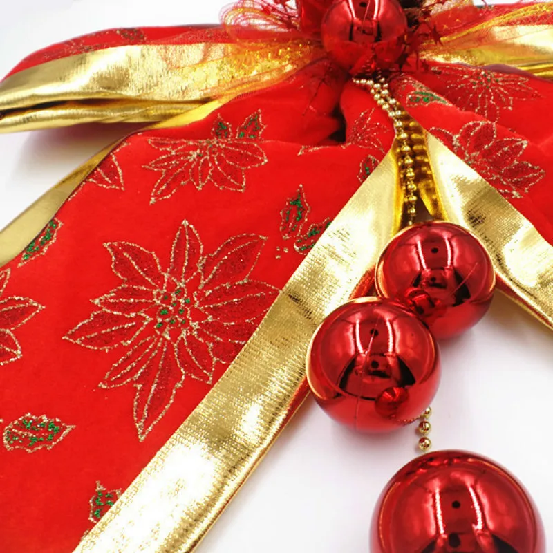 Большой красной ткани Рождественский бантик рождественское торговый центр