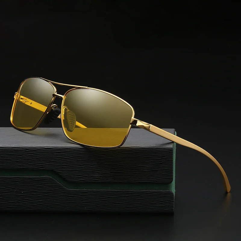 

Mens Polarized Sunglasses Night Vision Driving Goggles Men Yellow Lens Driver Sun Glasses for Men Anti-Glaring Eyewear Oculos