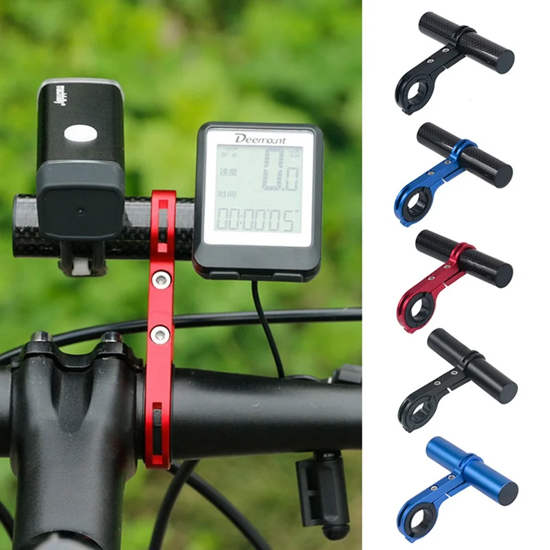 

10CM Bike Handlebar Extended Bracket Headlight Mount Bar MTB Bicycle Cycling Lamp Support Rack Stand Flashlight Carbon Holder