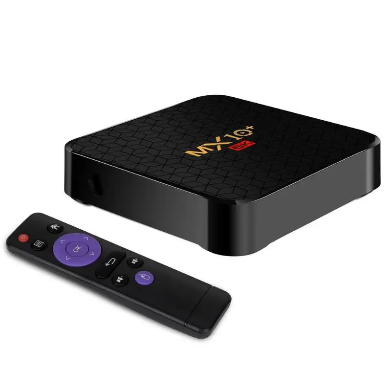 ТВ-бокс MX10 4 Гб+ 64 ГБ Android 9,0 6K проигрыватель Google set top Box четырехъядерный WiFi tv box Сертификация Google