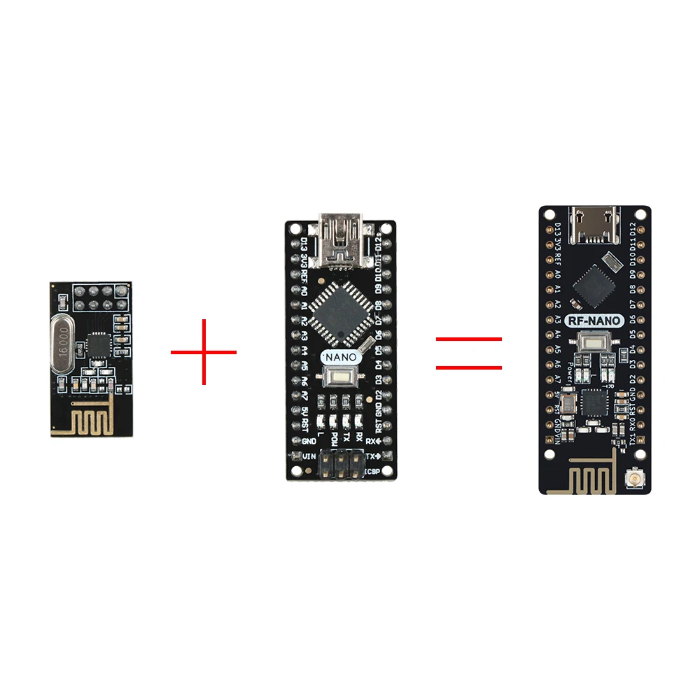 Keywish Micro Usb Nano Board Inalambrico Para Arduino Tarjeta Modelo Rf Nano V3 0 Atmega328p Qfn32 5v 16m Ch340 Con Nrf24l01 2 4g Integrado Circuitos Integrados Aliexpress
