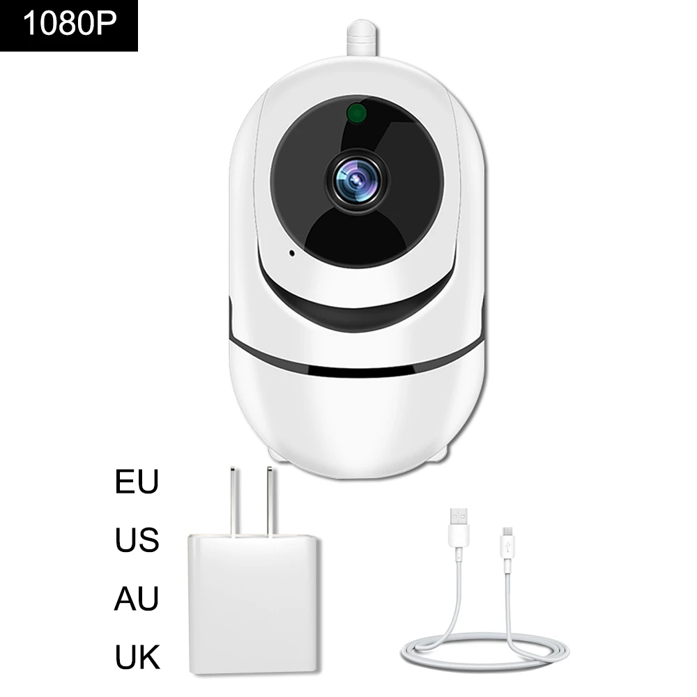 1080P Wi-Fi детский монитор с камерой 1080P HD видео детский спящий няня камера двухстороннее аудио ночное видение Домашняя безопасность камера для Babyphone - Цвет: 1080P