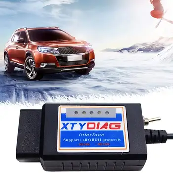 

ELM327 Scanner OBD2 USB ELM Diagnostic Scanning Tool With MS-Can/HS-Can Switch For Ford Classic/New Fox Maverick Brush Hidden