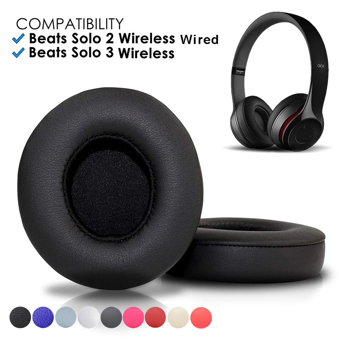 beats solo wired replacement ear pads