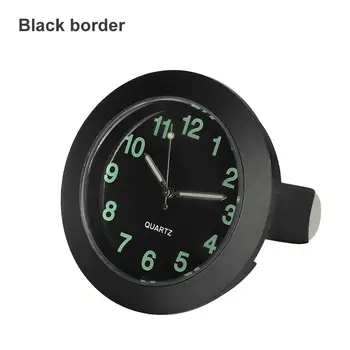 

Car Luminous Instrument Panel Quartz Clock with Clip Easy to Install Electroplated Metal atch Stainless Steel Motorcycle Clock