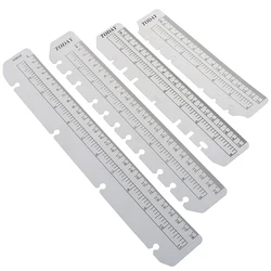 Règles Filofax A4 A5 A6 B5 planificateur pour 6 trous, outils de cahier en spirale, fournitures scolaires et éducatives, 2 pièces 