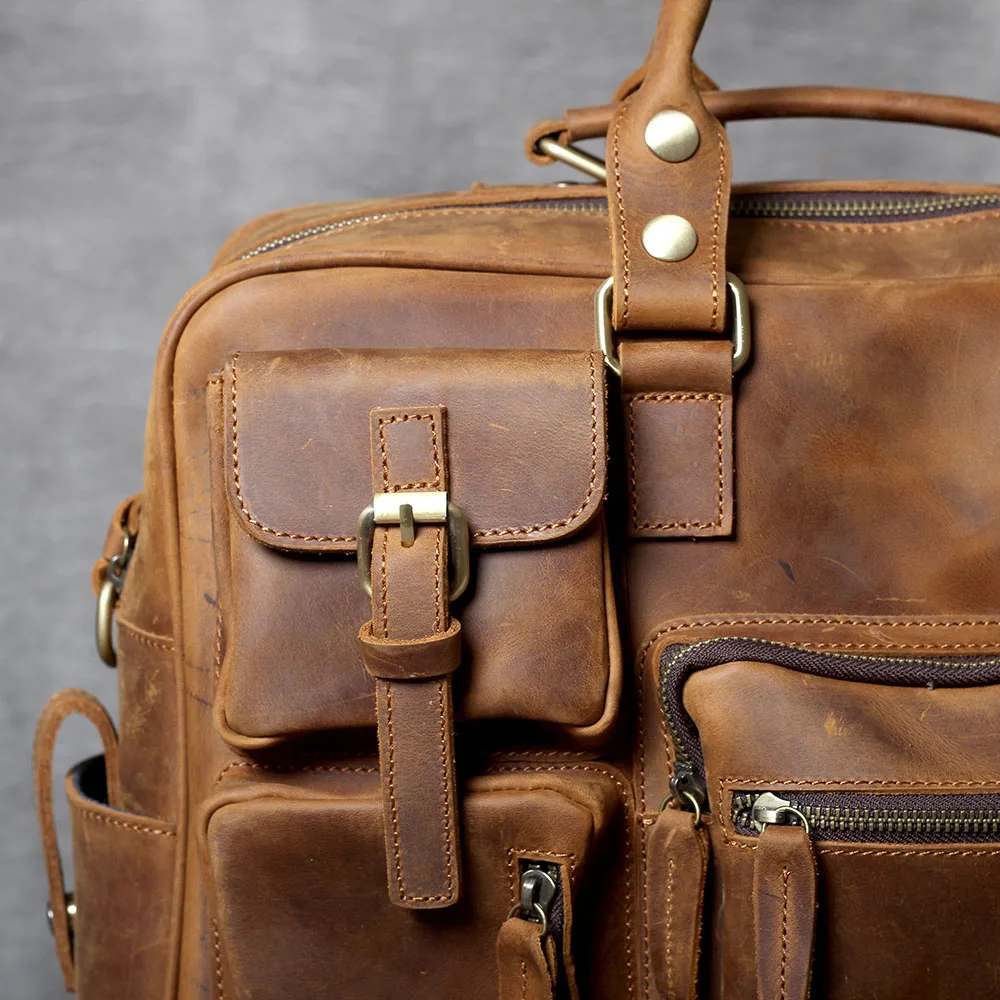 Steel Horse Leather The Hemming Leather Laptop Bag