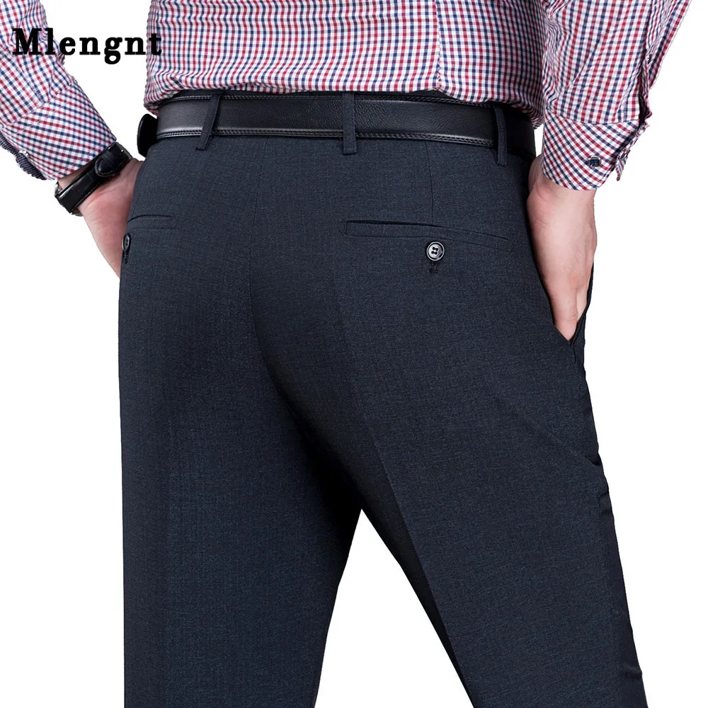 29-44 Men Business Suit Baggy Dress Pants Spring Autumn Male Casual Classic  8 Colors Regular Fit Office Formal Long Trousers - Casual Pants - AliExpress