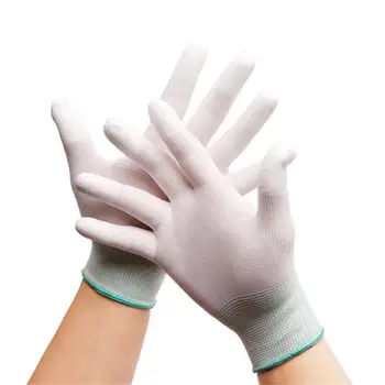 

2PCS Anti Static Antiskid Gloves PC Computer ESD Electronic Work Repair Gloves PU Painted Finger Protector Gloves Car Repair